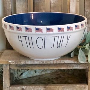 RAE DUNN NEW LARGE JULY 4th BOWL
